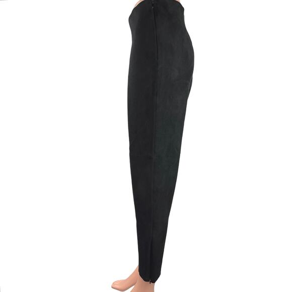 Zara Black High Waist Stretch Career Office Ankle Chino Pants Trousers Sz XL - Picture 2 of 5